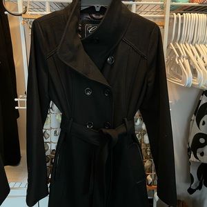 black Guess dress coat